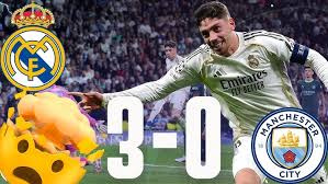 Le Real Madrid a écrasé Manchester City 3-0 à domicile.